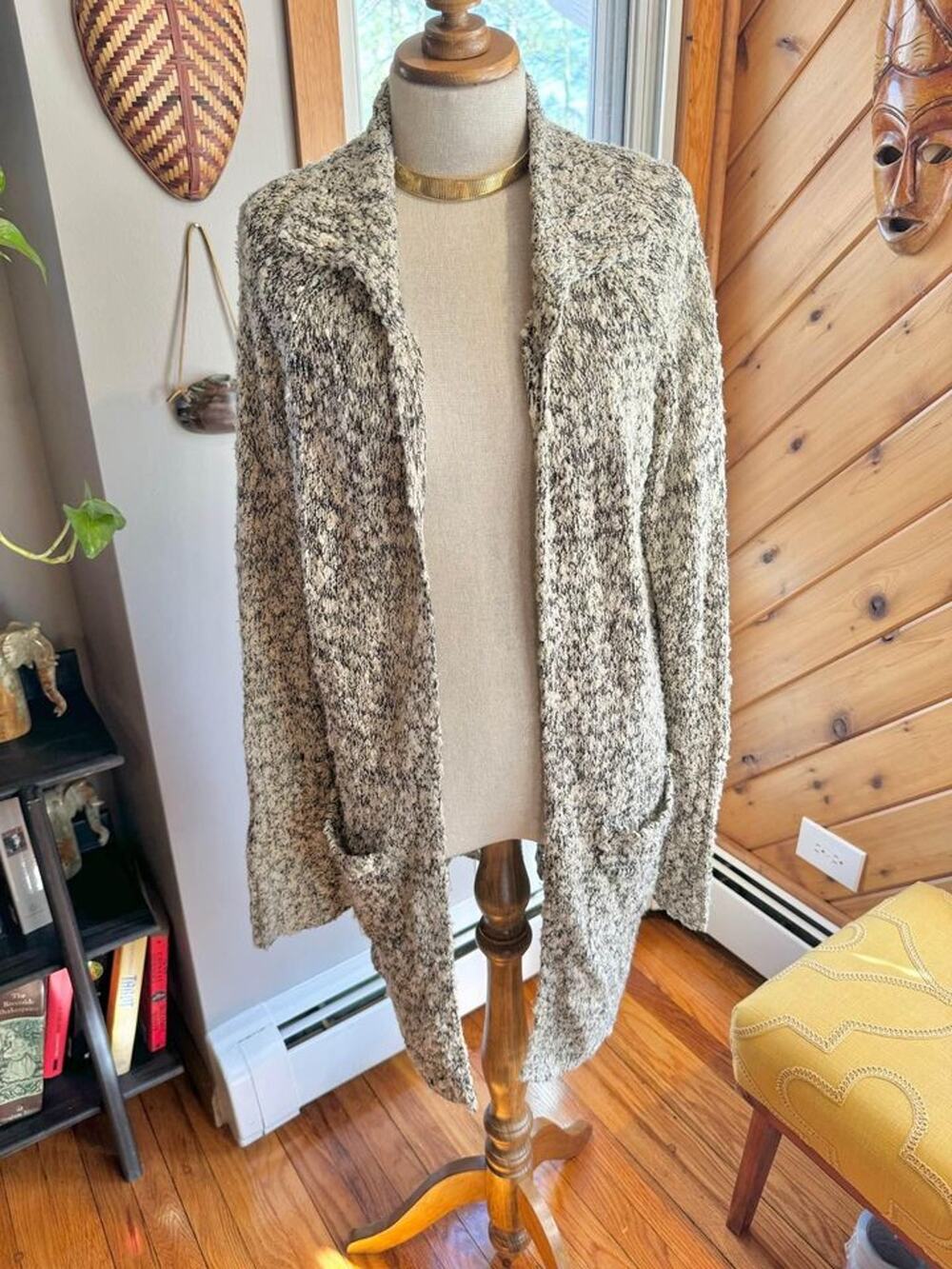 Vintage Maxi Collared Oversized Comfy Sweater